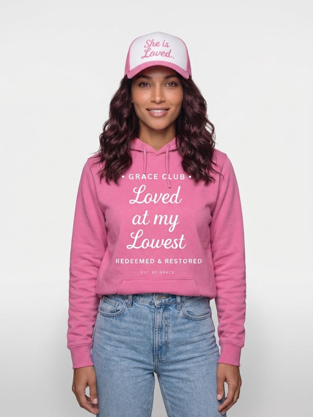 Grace Club "Loved at My Lowest" Premium Hoodie