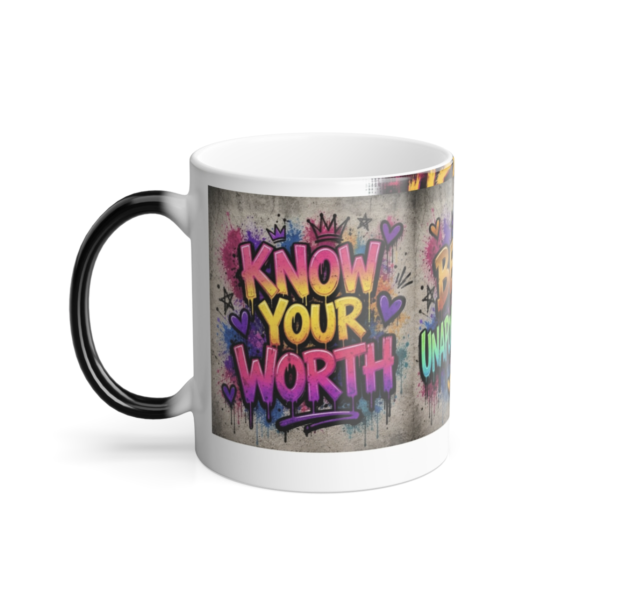 custom  heat color changing cofee mug