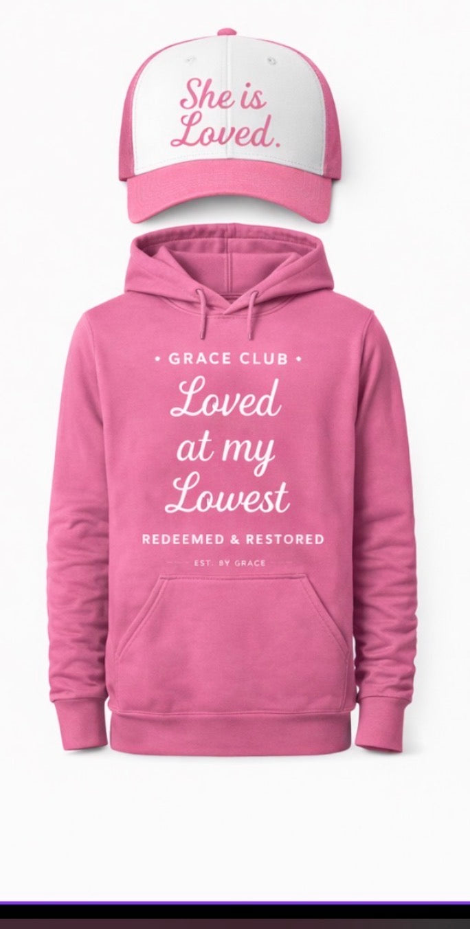 Grace Club "Loved at My Lowest" Premium Hoodie