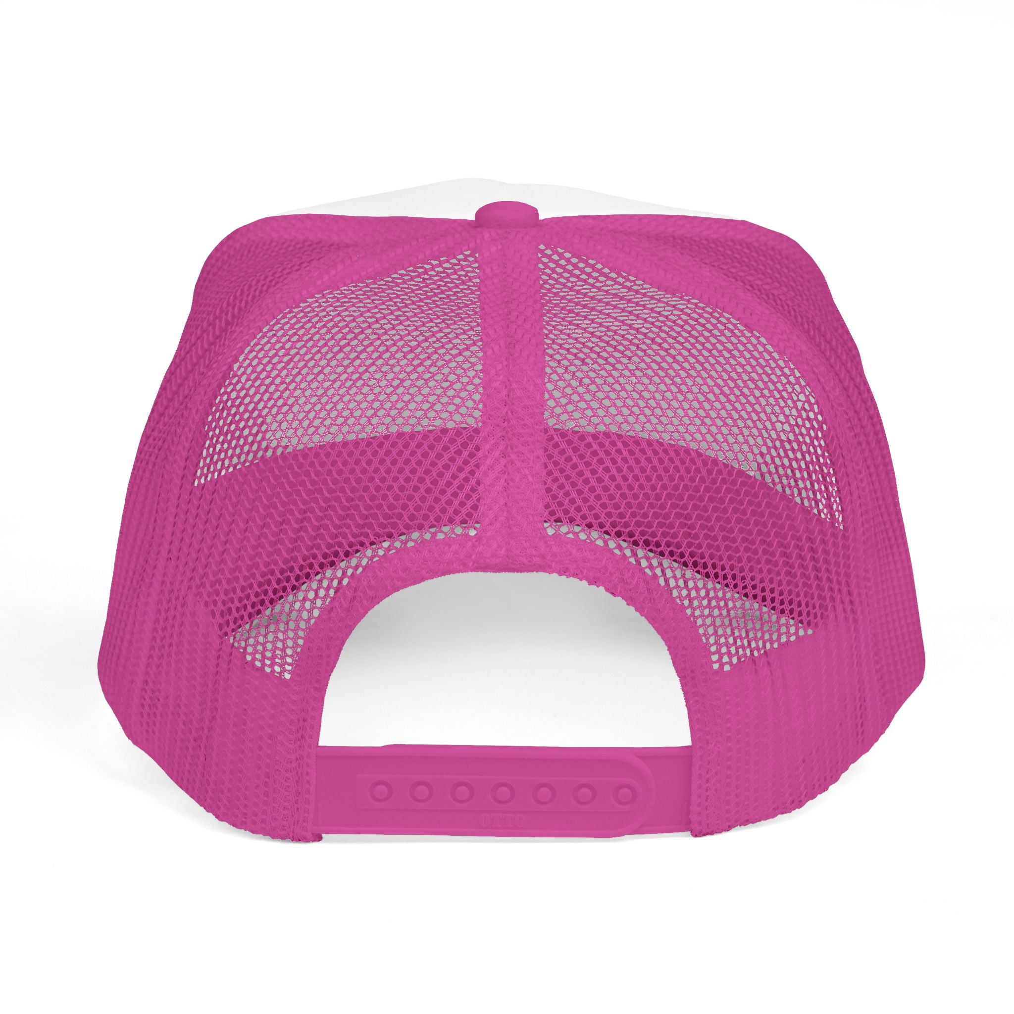Pretty But Crazy Trucker Cap — Pink Embroidered Women's Mesh Hat