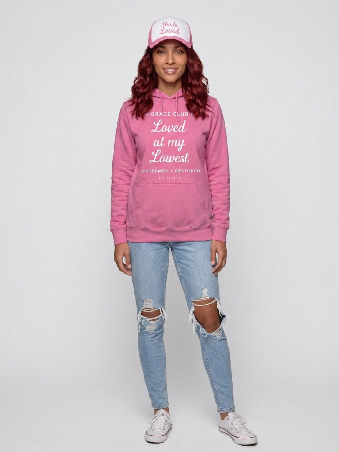 Grace Club "Loved at My Lowest" Premium Hoodie