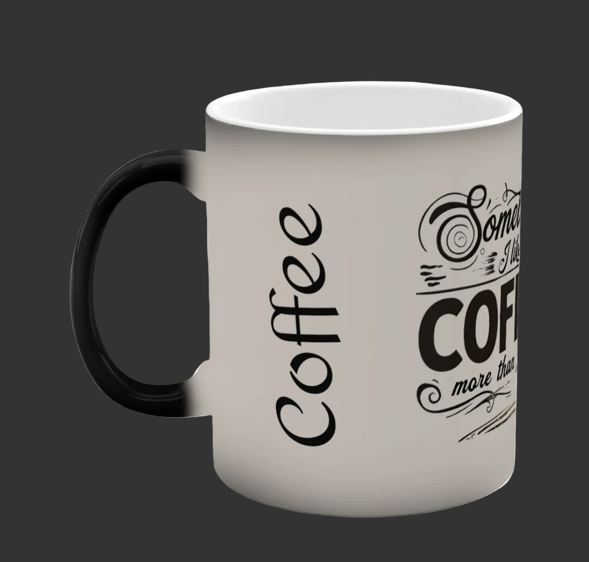 custom  heat color changing cofee mug