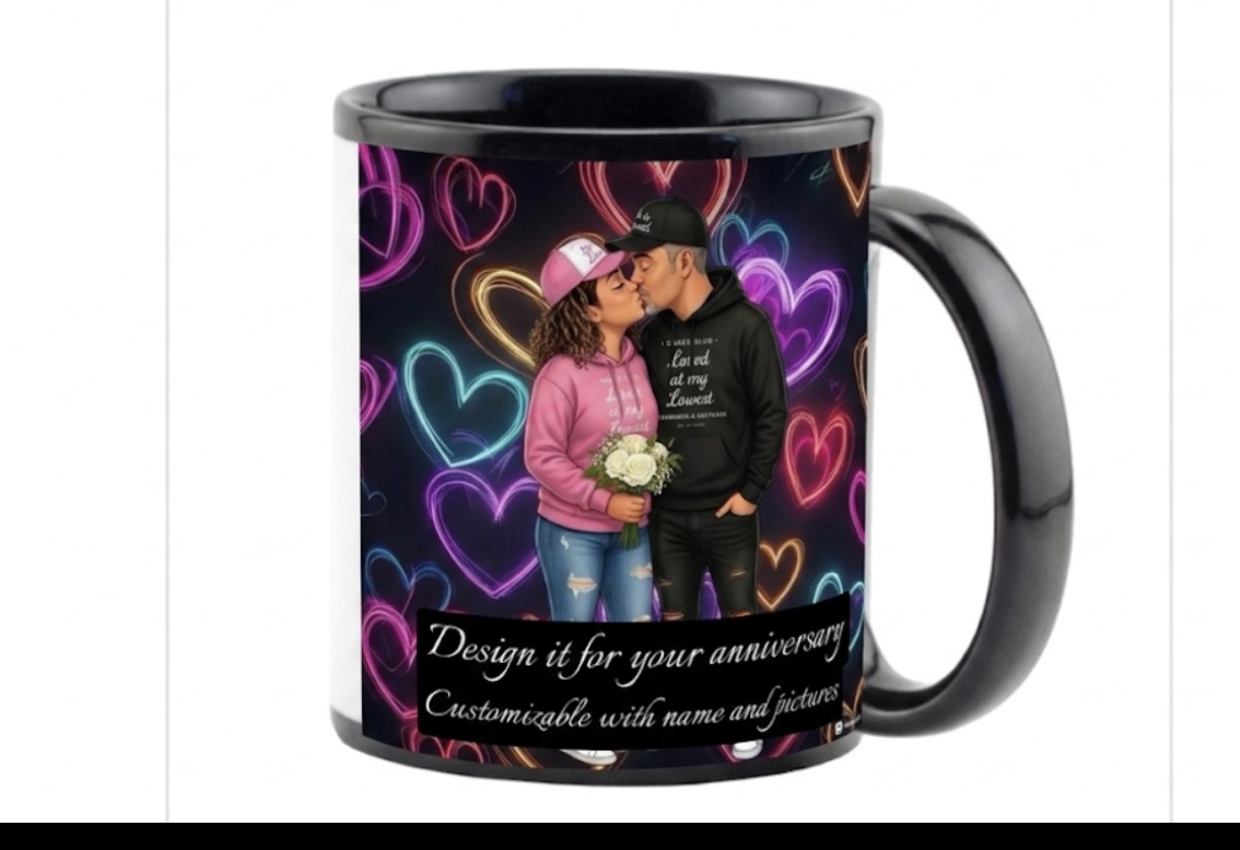 custom  heat color changing cofee mug