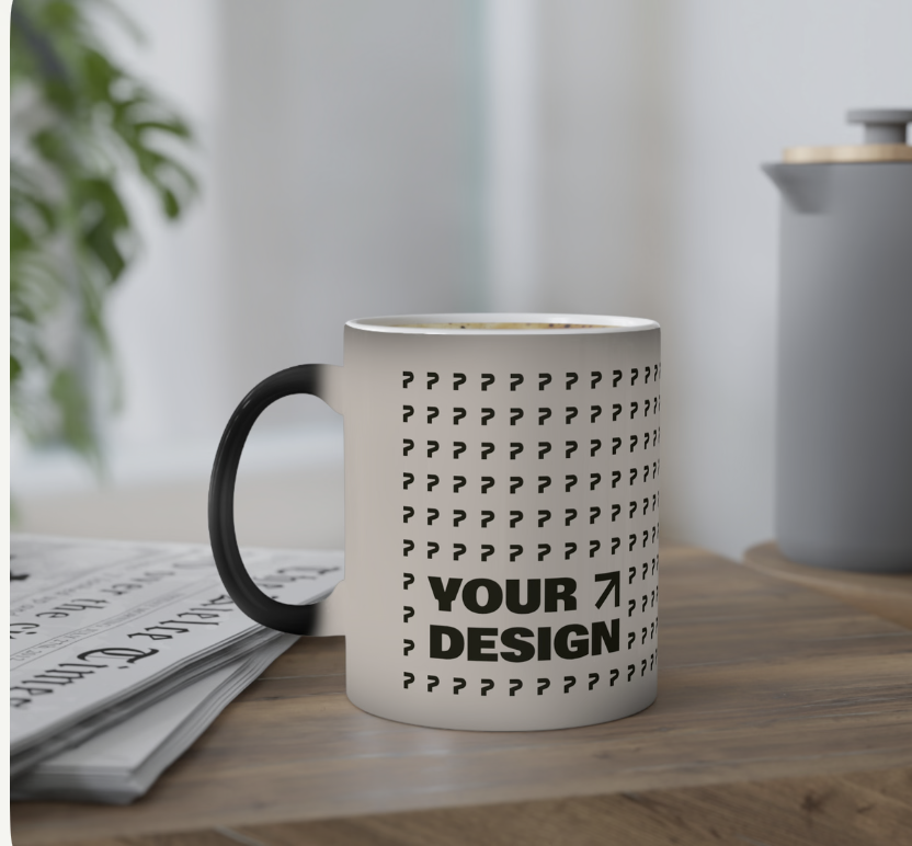 custom  heat color changing cofee mug