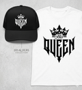 His & Her King and Queen Matching Couple Set | Graphic Tee & Hat