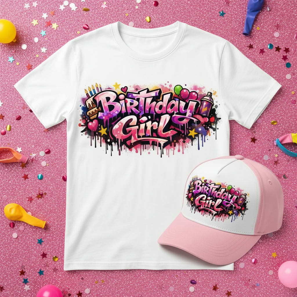 Birthday Girl Flat Lay