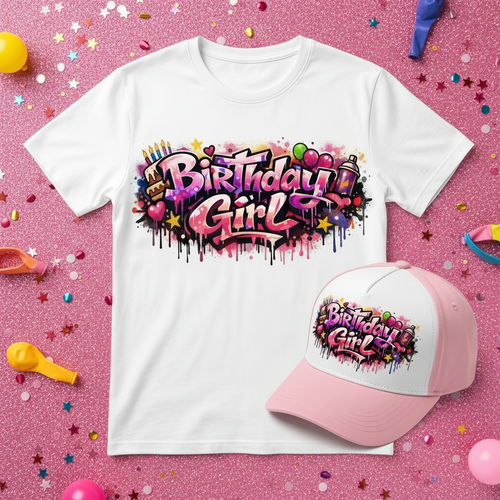 Birthday Girl Flat Lay